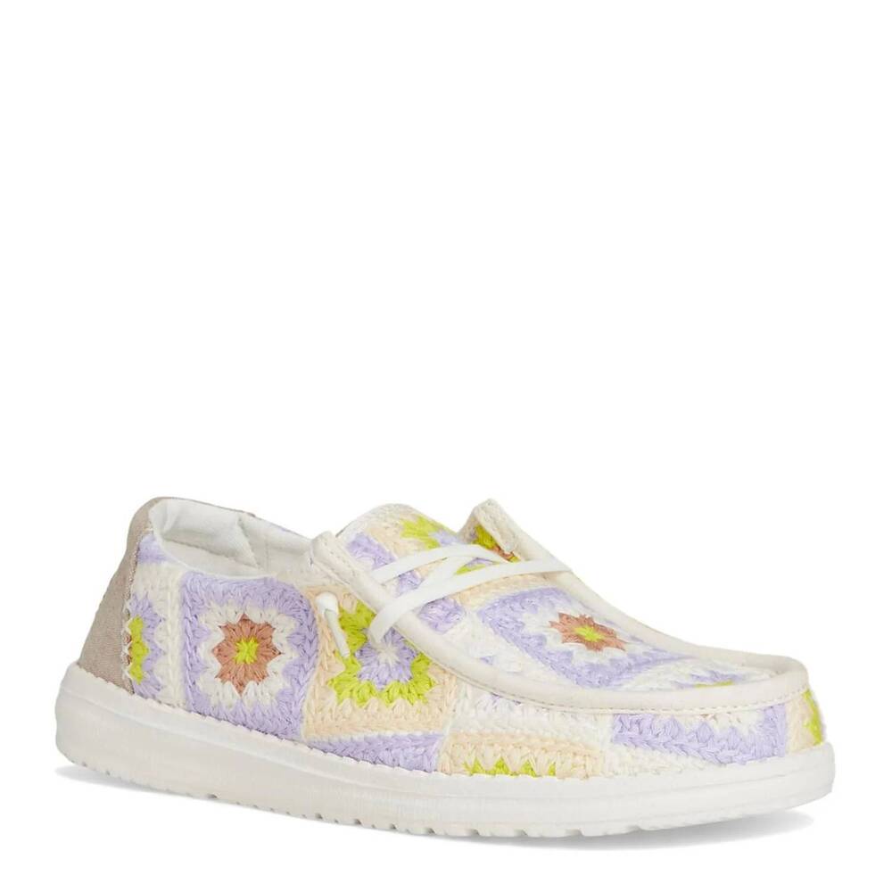 NEW HEY DUDE women's wendy cottage crochet slip-on shoes - Picture 1 of 7
